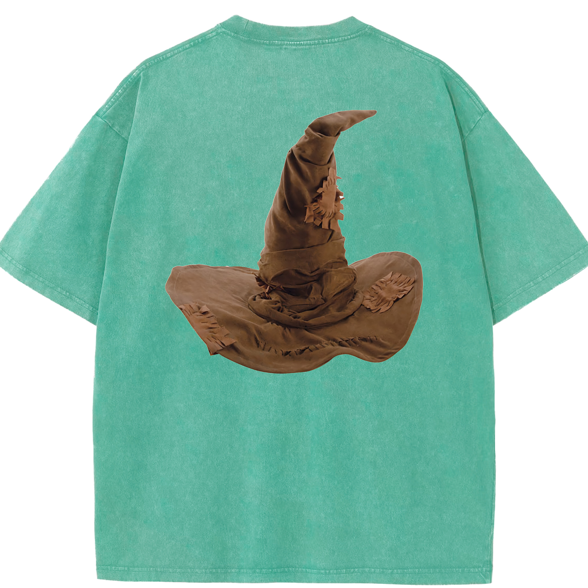 （画像用） Harry Potter ハリー・ポッターシリーズ 綿100% ヴィンテージ風 半袖Tシャツ（背面プリント）